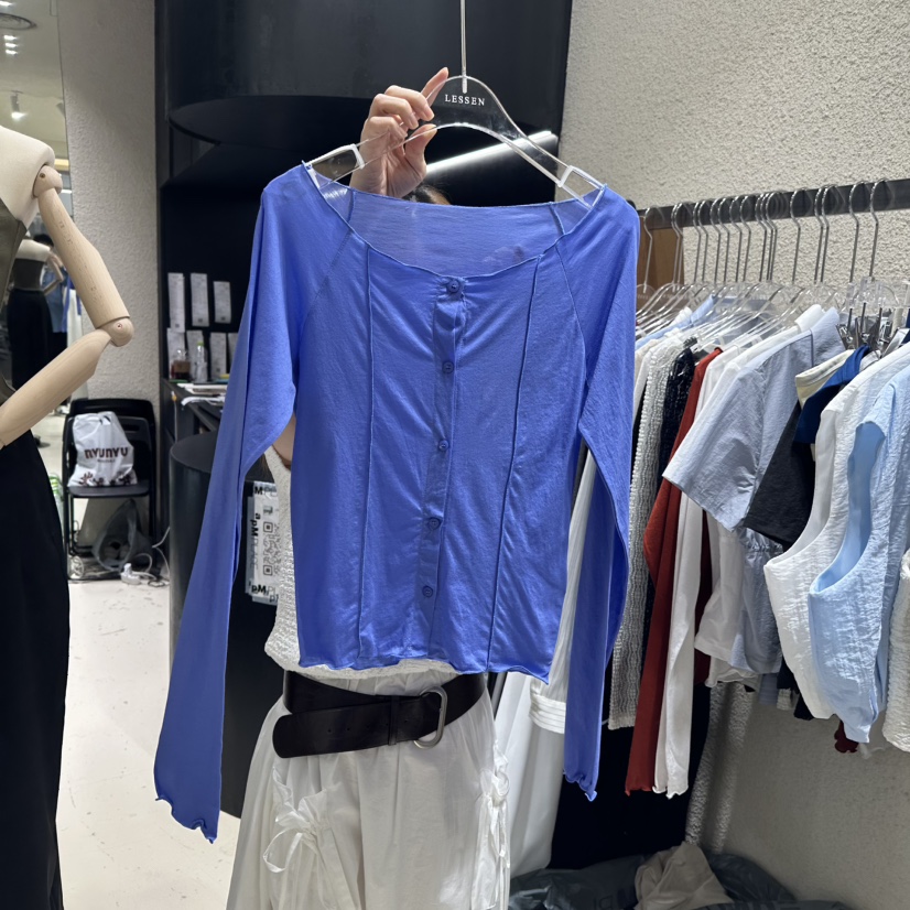 LESSEN東大門直郵女裝新品真品時尚休閑熱賣職業長袖T恤開衫LESSEN長袖T恤