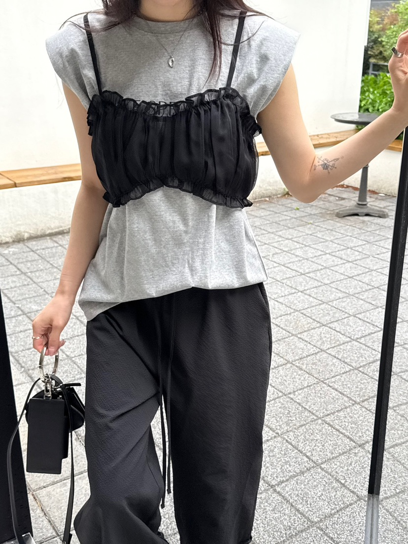 SPECIAL韓國代購女裝新品休閑熱賣推薦時尚25春夏吊帶背心緊身SPECIAL吊帶/背心