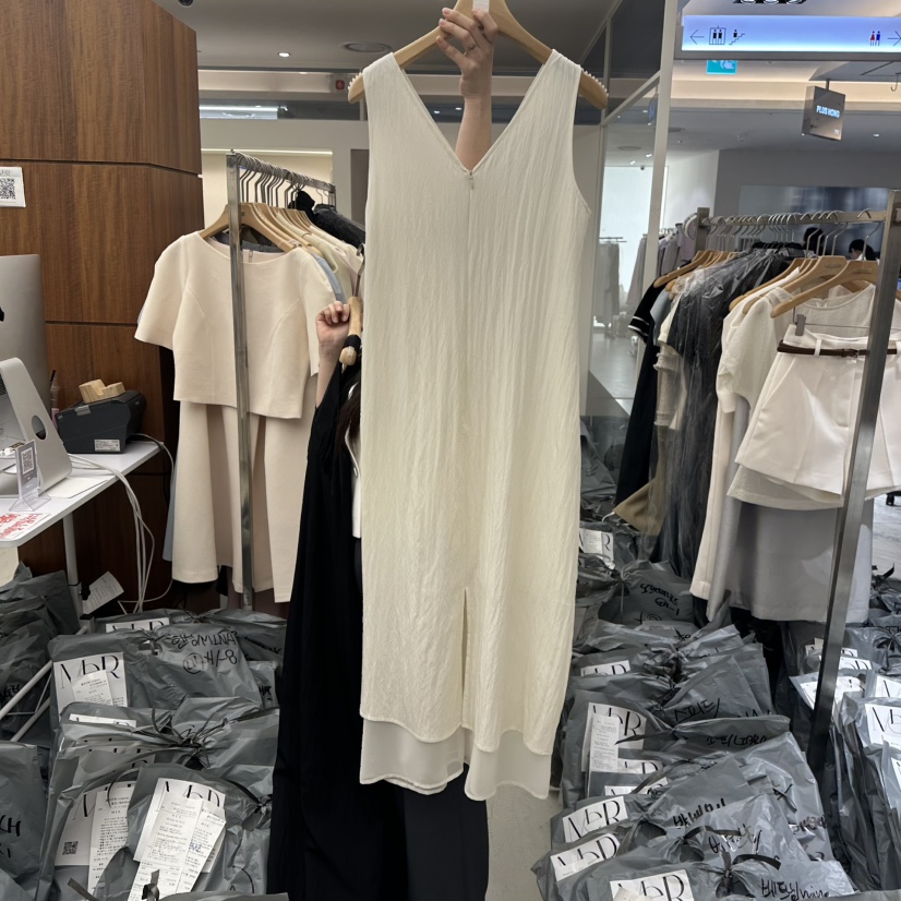 MER東大門代購女士新款25春夏推薦職業休閑時尚真品人氣連衣裙MER/ANGELO BIANCO連衣裙