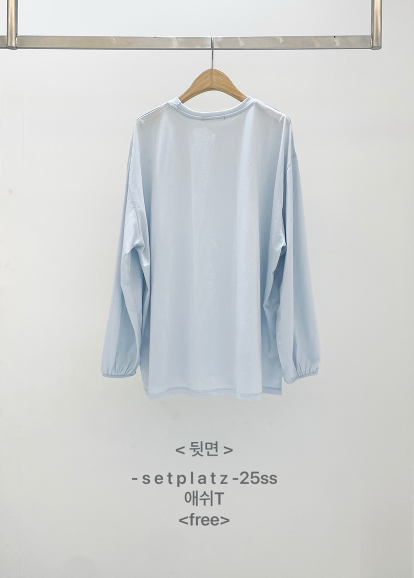 SETPLATZ韓國直郵女裝新品人氣推薦熱賣時尚25春夏職業長袖T恤PLATZCLASSIC長袖T恤