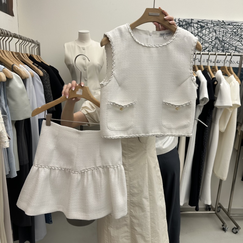 MER東大門實拍女裝新品推薦人氣時尚25春夏休閑真品套裝套裝MER/ANGELO BIANCO套裝