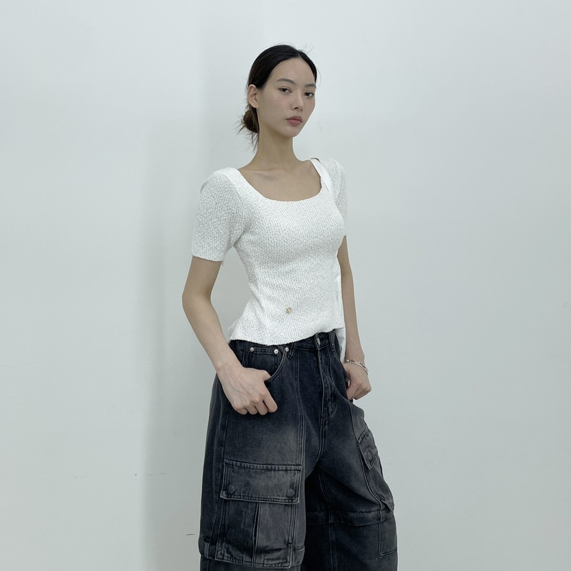 D2/A2韓國直郵女士新品25春夏推薦休閑時尚職業人氣真品T恤D2/A2T恤圖色2