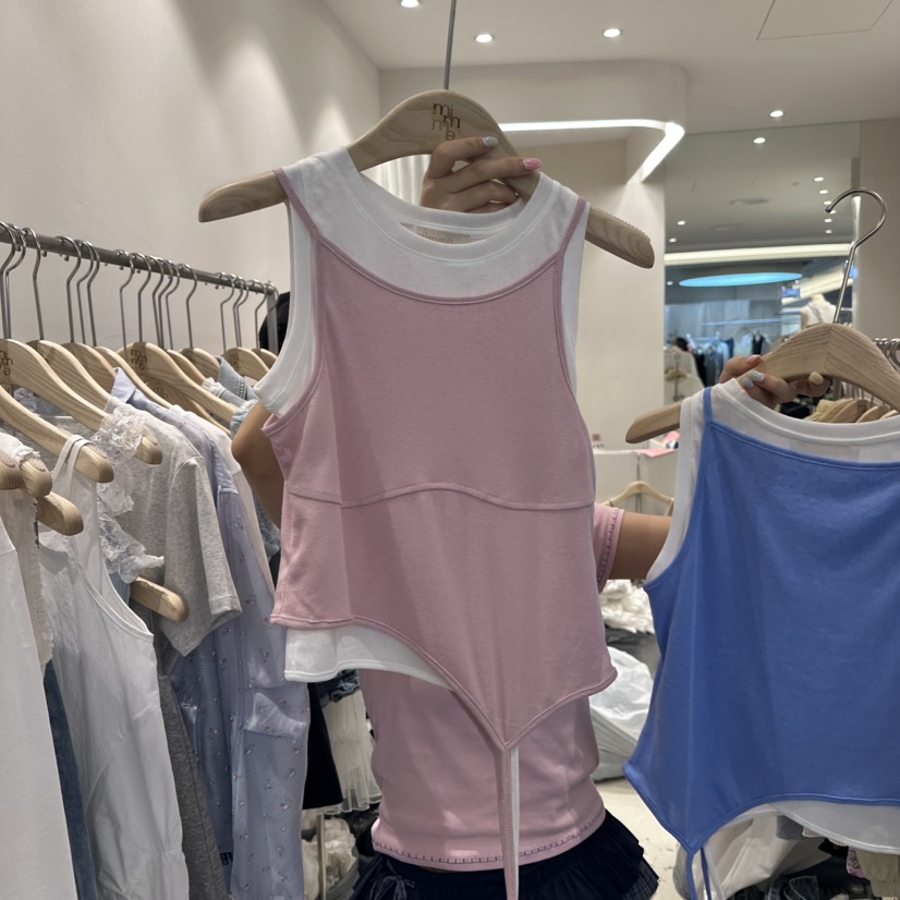 MIMME韓國直郵女裝新款真品25春夏熱賣推薦人氣休閑吊帶背心MIMME吊帶/背心圖色2