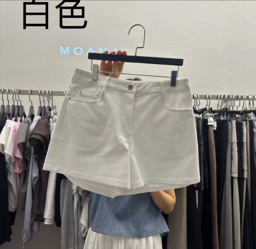 MOANA韓國直郵女士新品時尚休閑真品職業推薦25春夏熱賣短褲MOANA短褲圖色2