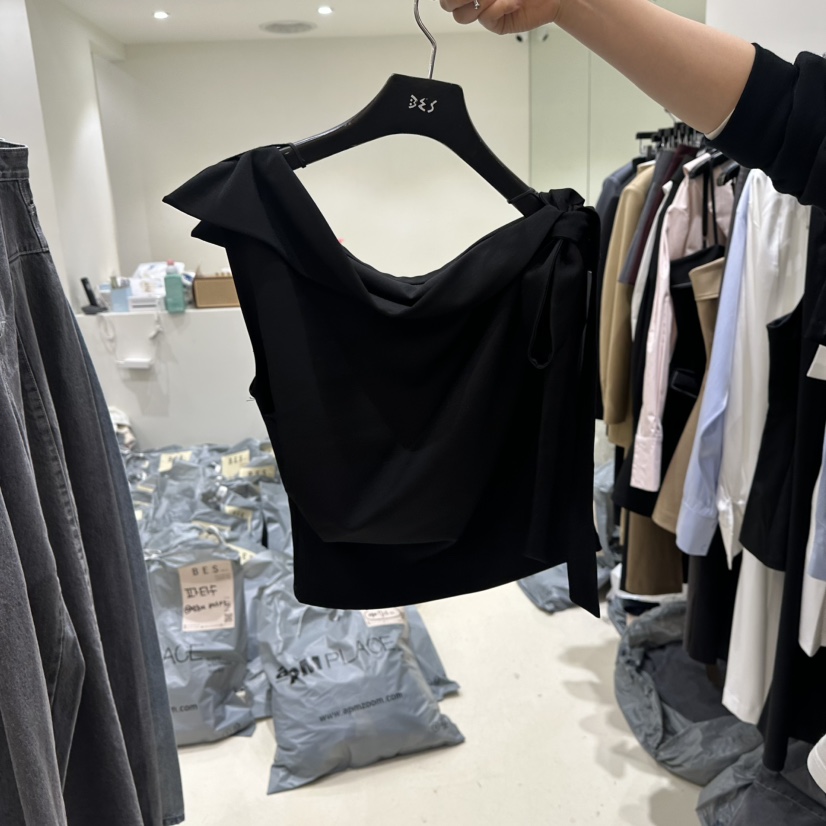 BES韓國代購女裝新款休閑25春夏真品推薦人氣職業時尚吊帶背心BES吊帶/背心圖色3