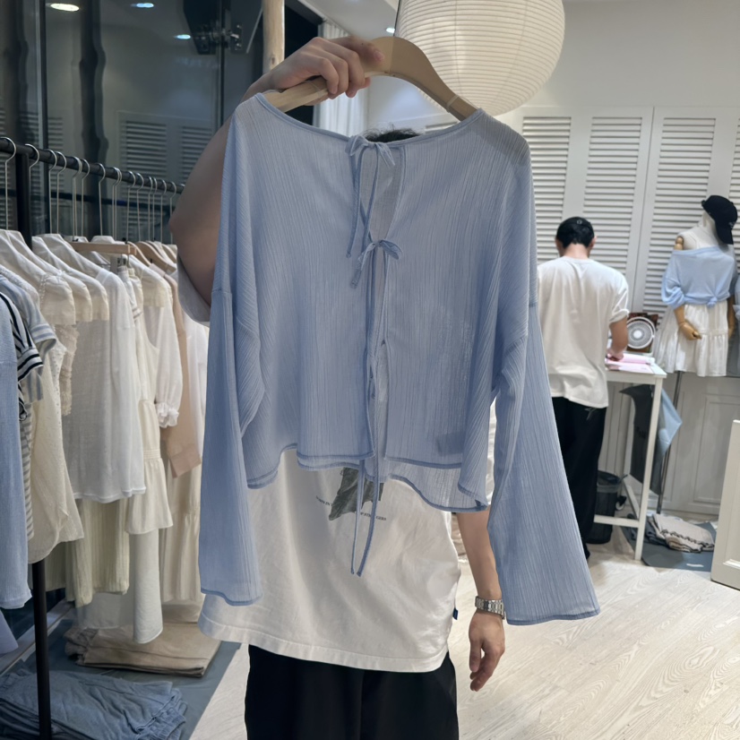 COPINER韓國直郵女士新品25春夏休閑人氣真品職業襯衫蕾絲衫COPINER襯衫/蕾絲衫