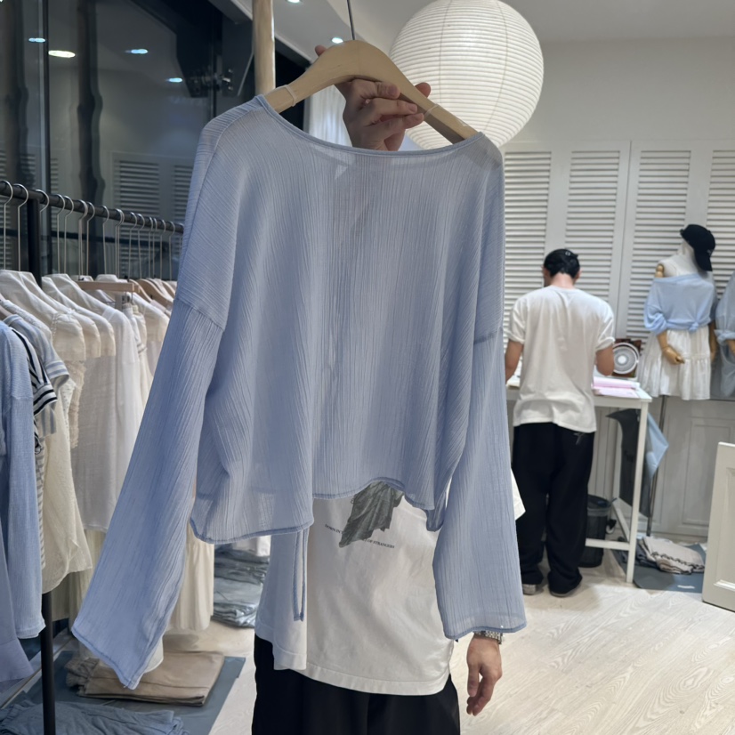 COPINER韓國直郵女士新品25春夏休閑人氣真品職業襯衫蕾絲衫COPINER襯衫/蕾絲衫圖色1