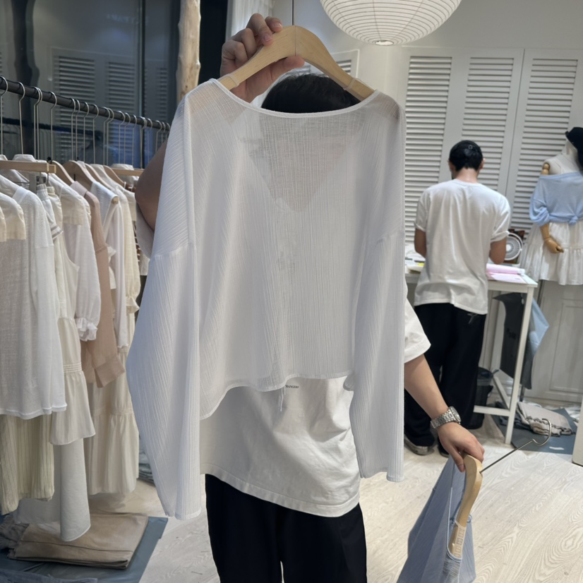 COPINER韓國直郵女士新品25春夏休閑人氣真品職業襯衫蕾絲衫COPINER襯衫/蕾絲衫圖色2