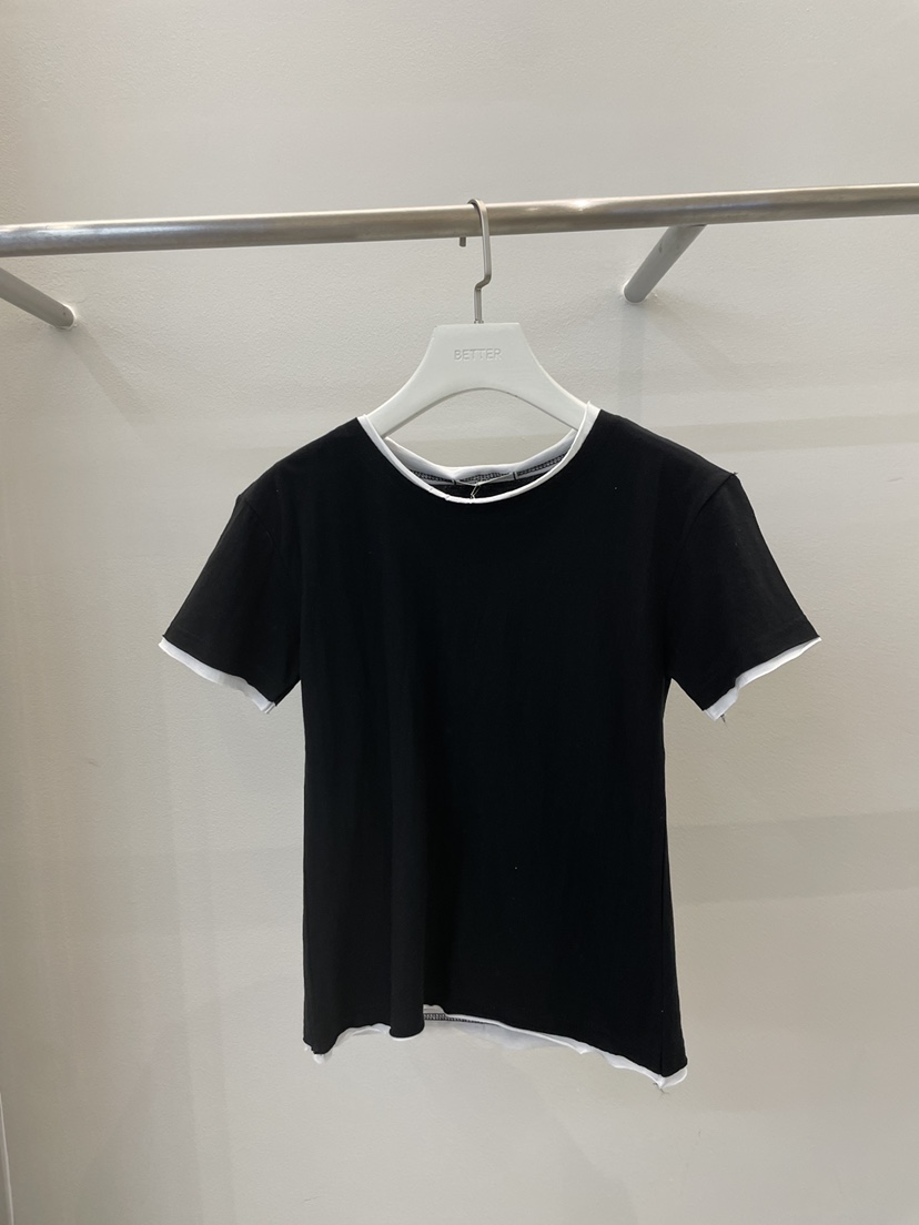 BETTER韓國代購女士新品25春夏真品時尚推薦休閑職業熱賣T恤BETTERT恤圖色2