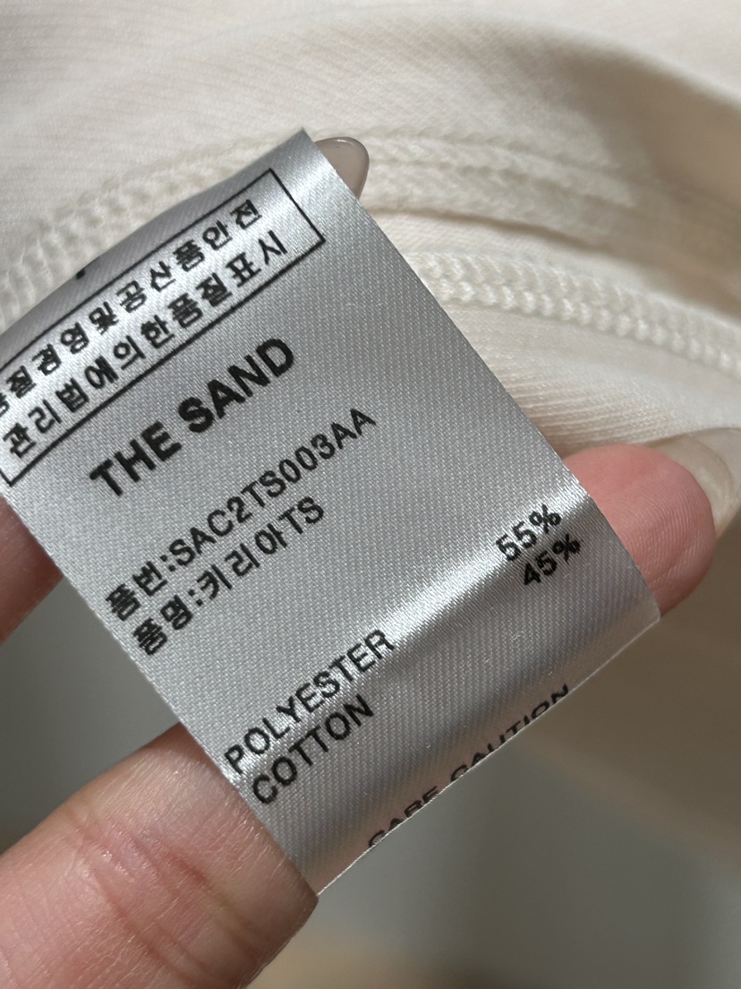 THE SAND/SAND BEIGE東大門實拍女裝新品推薦熱賣25春夏T恤THE SAND/SAND BEIGET恤