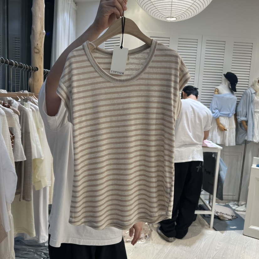 COPINER東大門實拍女裝新品真品25春夏推薦休閑職業人氣T恤COPINERT恤圖色5