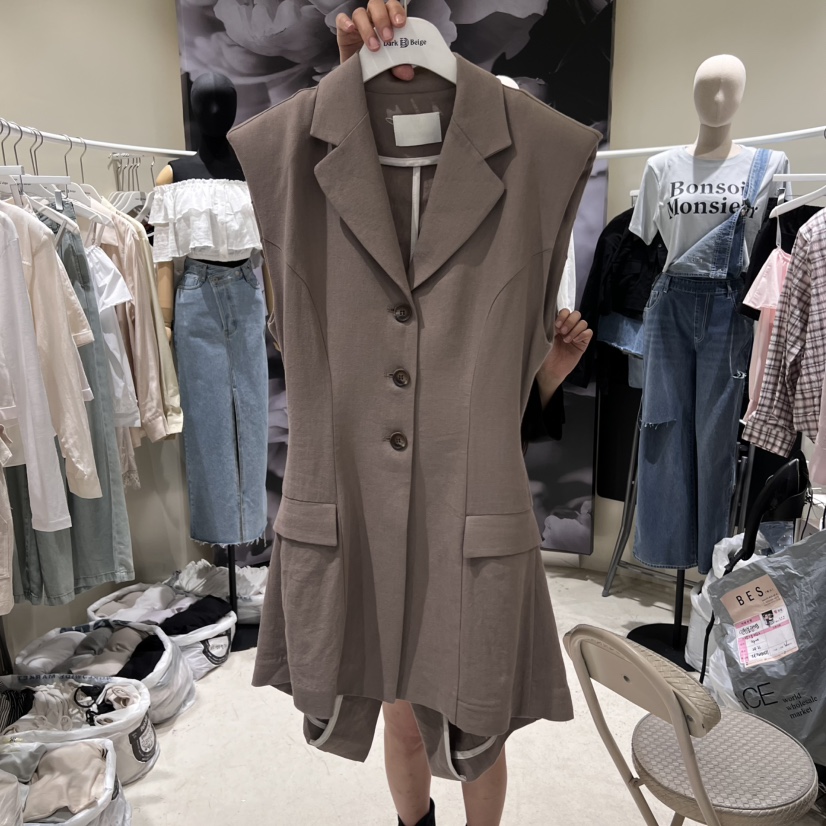 DARKBEIGE韓國代購女士新品25春夏真品職業推薦休閑時尚夾克DARK BEIGE夾克圖色2