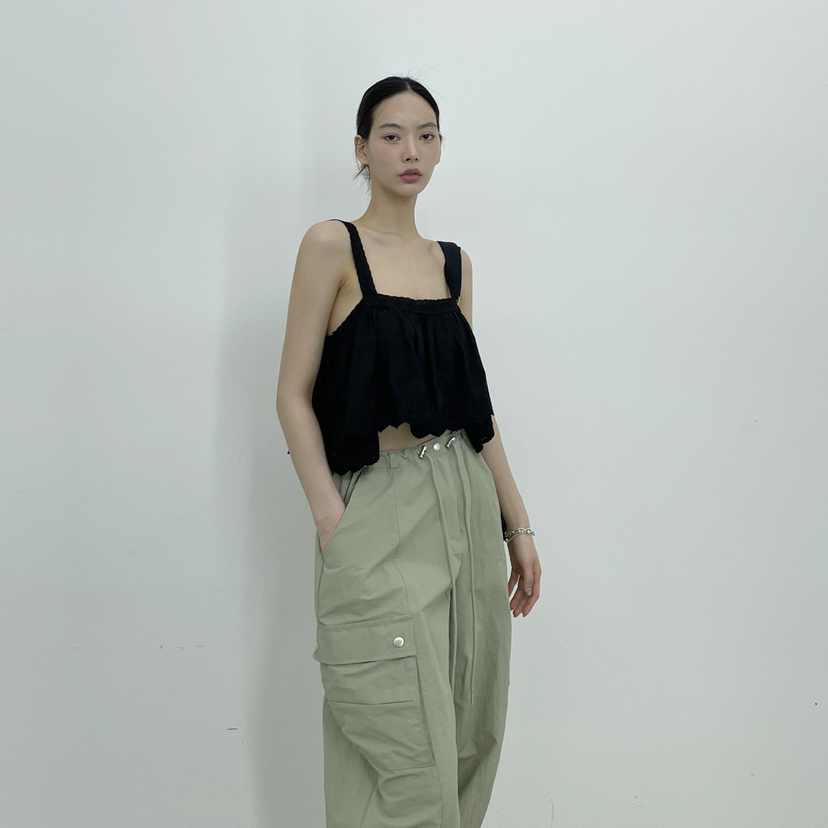 D2/A2韓國代購女士新款人氣時尚25春夏休閑熱賣吊帶背心蕾絲D2/A2吊帶/背心圖色2