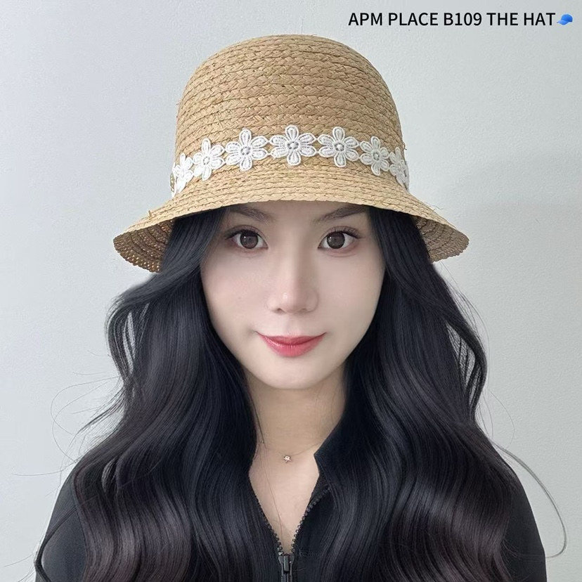 THE HAT-P東大門實拍女裝新款人氣熱賣職業時尚帽子蕾絲花THE HAT帽子圖色1