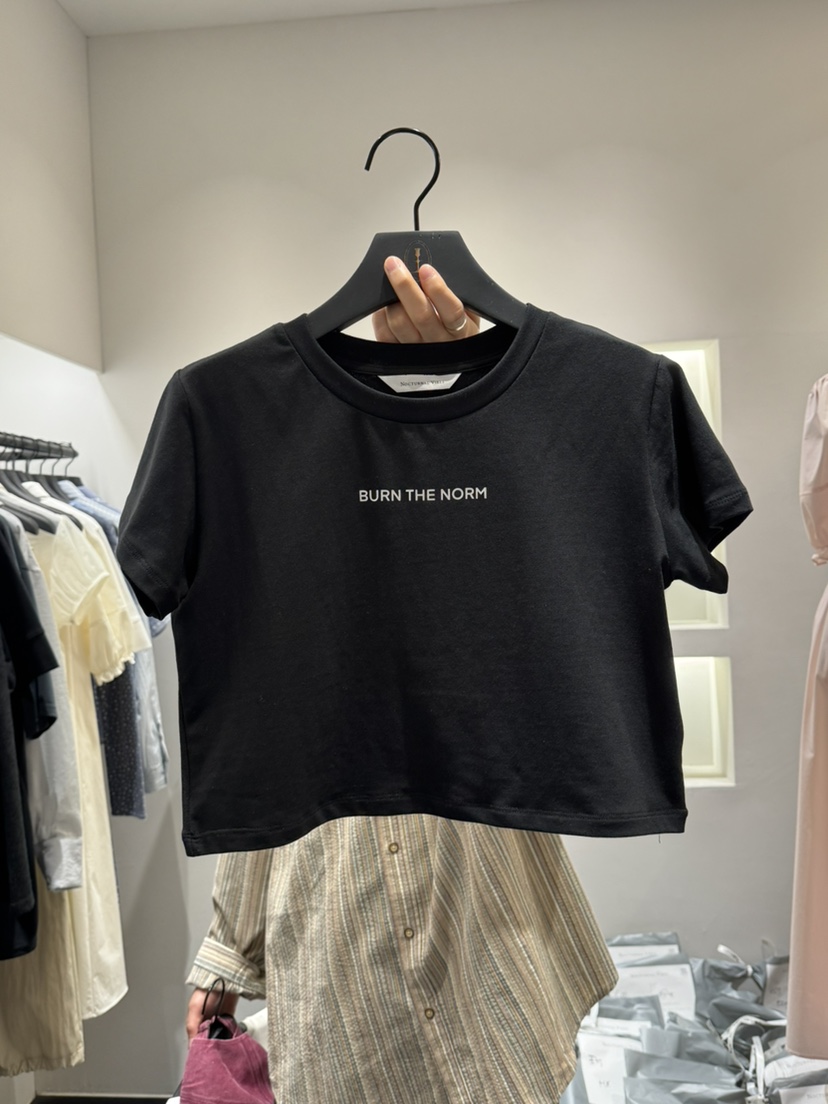 NOCTURNAL VIBE韓國直郵女裝新品休閑人氣職業時尚真品T恤NOCTURNAL VIBET恤圖色2