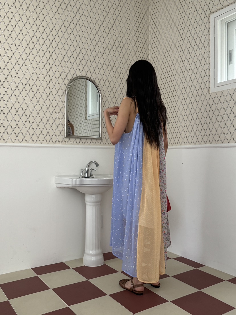MAISONDEGLORY韓國直郵女士新品25春夏時尚推薦休閑連衣裙雪紡MAISON DE GLORY連衣裙