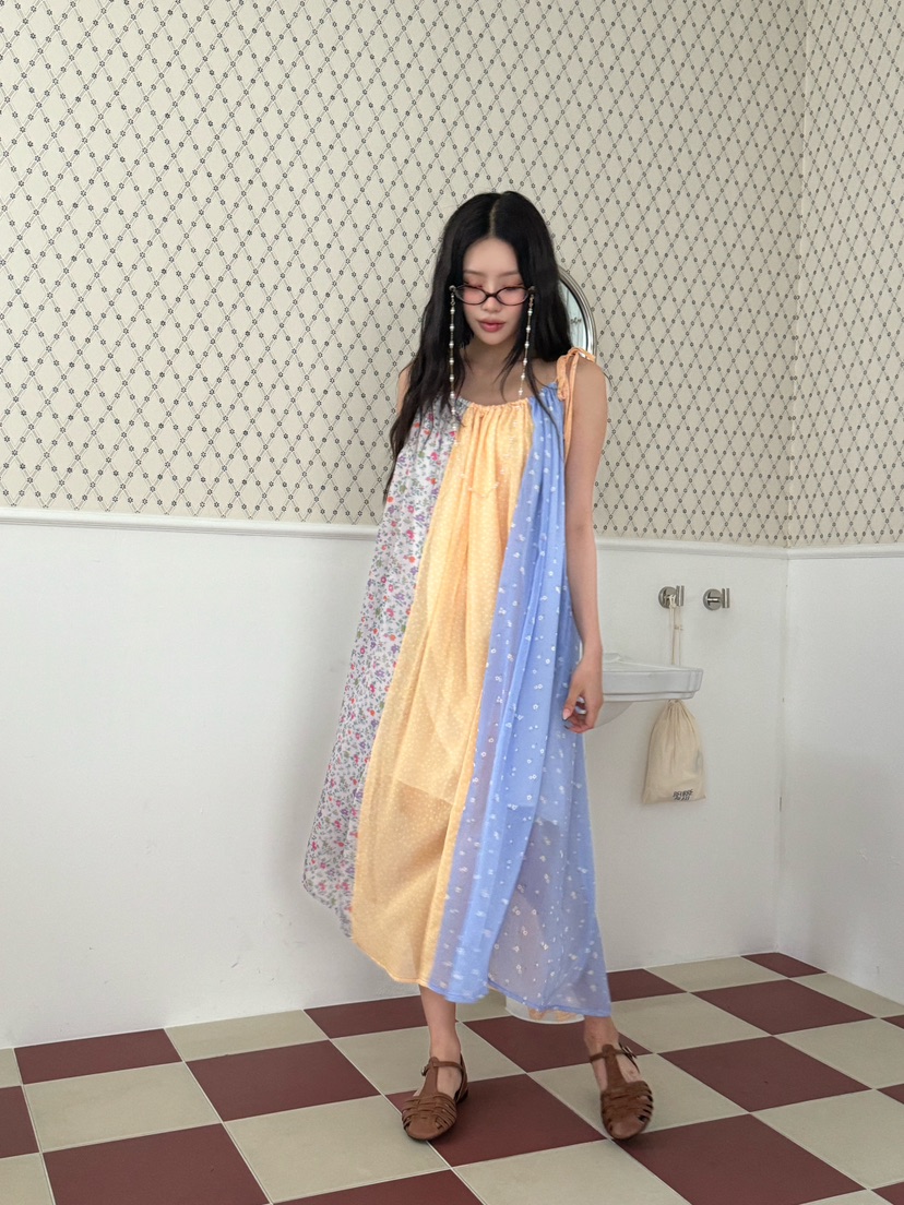 MAISONDEGLORY韓國直郵女士新品25春夏時尚推薦休閑連衣裙雪紡MAISON DE GLORY連衣裙