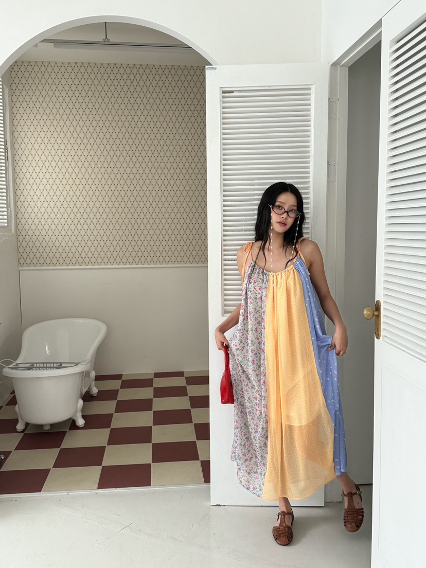 MAISONDEGLORY韓國直郵女士新品25春夏時尚推薦休閑連衣裙雪紡MAISON DE GLORY連衣裙