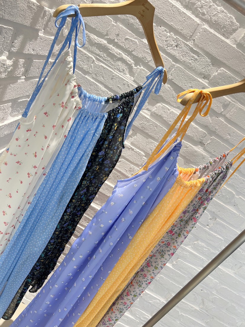 MAISONDEGLORY韓國直郵女士新品25春夏時尚推薦休閑連衣裙雪紡MAISON DE GLORY連衣裙