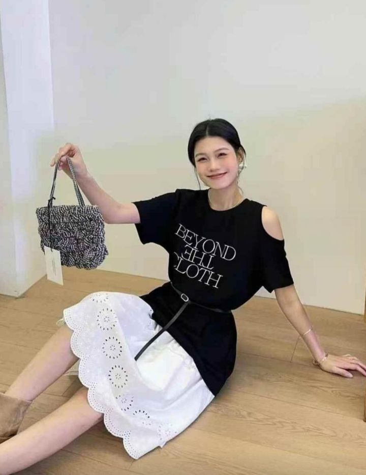 BOBBIE DOLL東大門實拍女士新款職業25春夏真品熱賣T恤含腰帶BOBBIE DOLLT恤