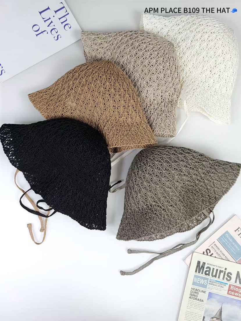THE HAT-P韓國直郵女士新品25春夏真品熱賣職業帽子漁夫帽THE HAT帽子