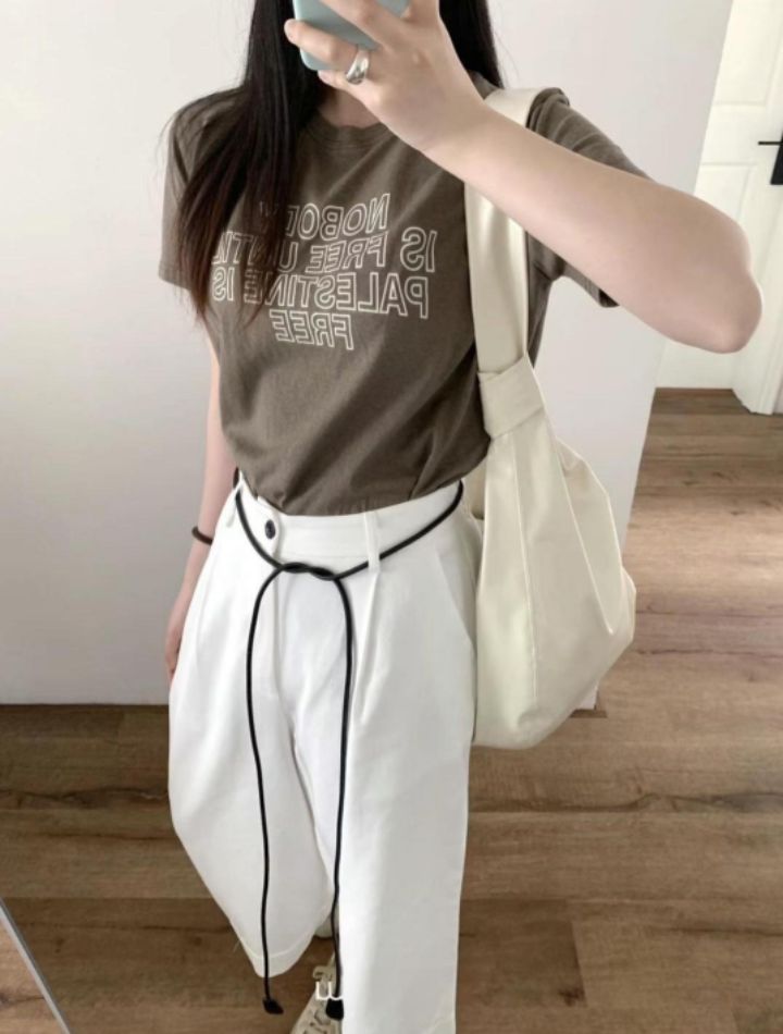 BOBBIE DOLL韓國直郵女裝新品休閑推薦職業熱賣25春夏真品T恤BOBBIE DOLLT恤