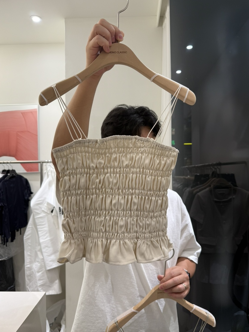 MEMO CLASSIC東大門代購女士新品25春夏休閑人氣職業吊帶背心MEMO CLASSIC吊帶/背心