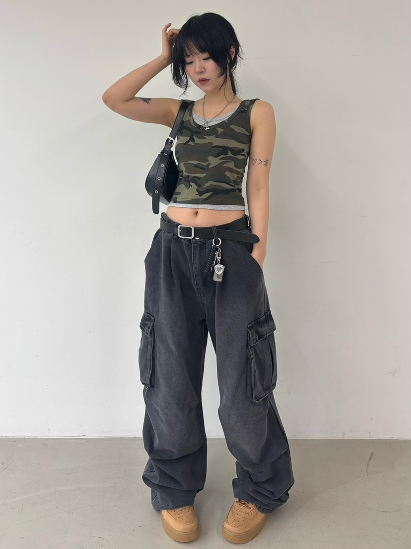 SHOTGUN東大門直郵女裝新款真品職業推薦熱賣人氣休閑吊帶背心SHOTGUN吊帶/背心