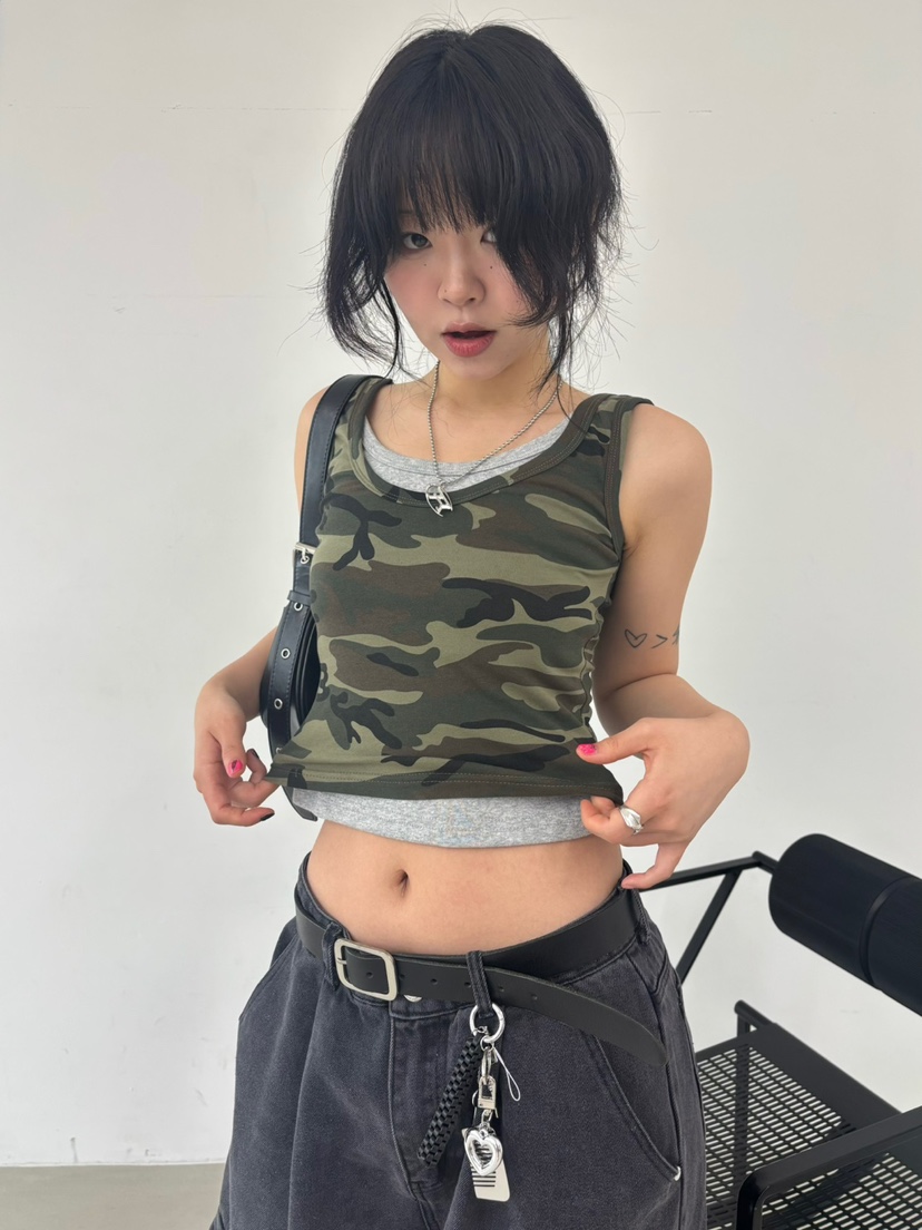 SHOTGUN東大門直郵女裝新款真品職業推薦熱賣人氣休閑吊帶背心SHOTGUN吊帶/背心圖色1