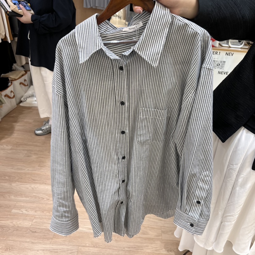 NEVER.1韓國直郵女士新款職業人氣真品推薦休閑襯衫蕾絲衫NEVER.1襯衫/蕾絲衫