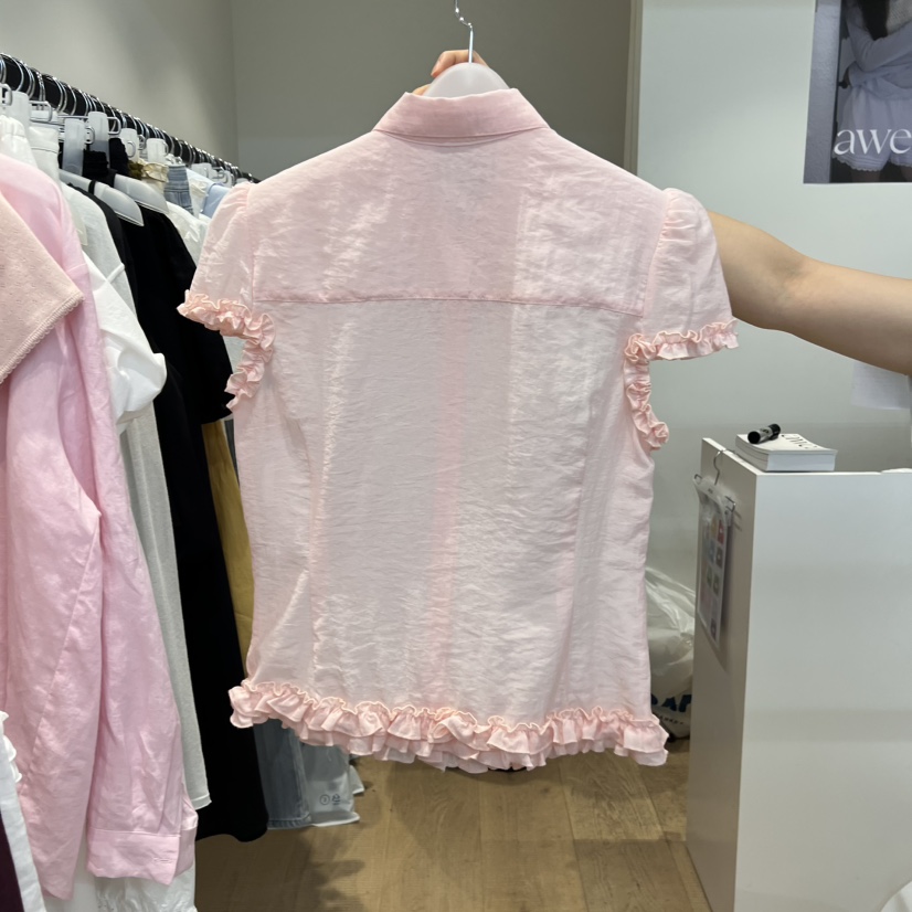 RUMIRU/AWEAR東大門代購女士新品休閑熱賣人氣時尚襯衫蕾絲衫awear/RUMIRU襯衫/蕾絲衫