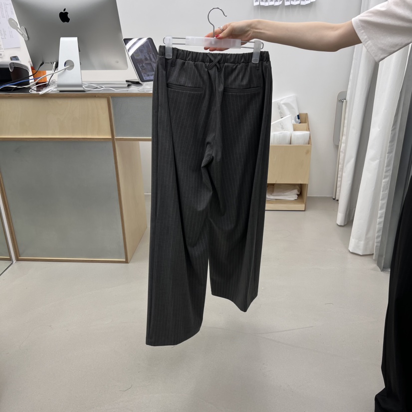 STAINLESS東大門實拍女士新款熱賣時尚真品人氣職業休閑褲條紋STAINLESS休閑褲