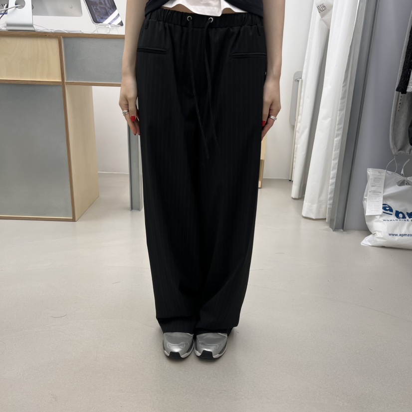 STAINLESS東大門實拍女士新款熱賣時尚真品人氣職業休閑褲條紋STAINLESS休閑褲圖色2