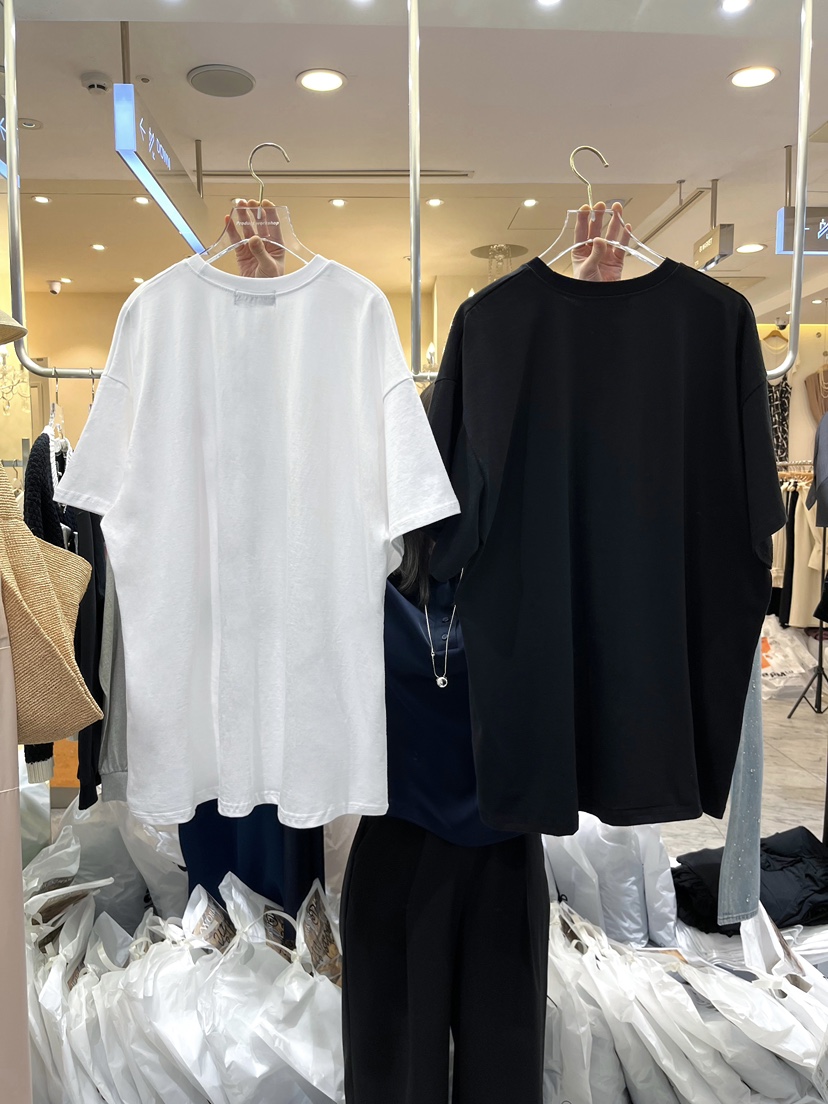WORK SHOP韓國直郵女士新款推薦25春夏職業時尚真品熱賣T恤Work_shopT恤