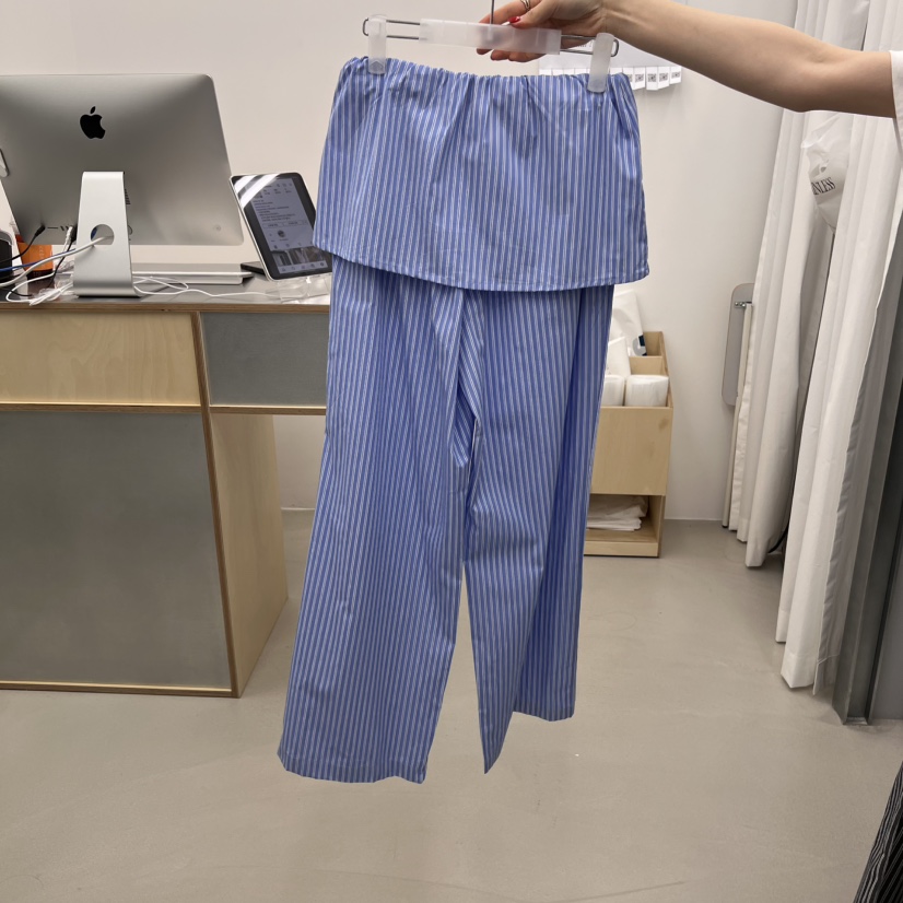 STAINLESS東大門代購女士新款職業休閑時尚真品人氣休閑褲條紋STAINLESS休閑褲