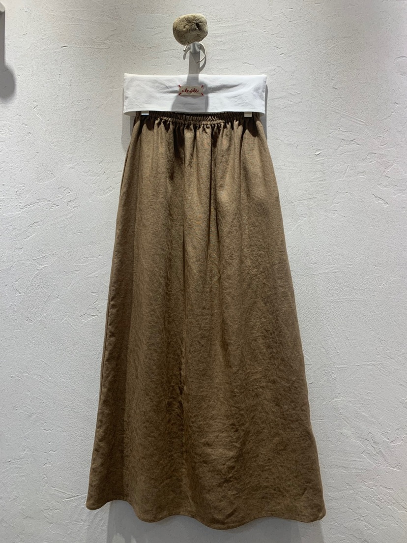 AT NOTE東大門代購女裝新品25春夏人氣推薦休閑長裙亞麻綁帶AT NOTE長裙圖色2