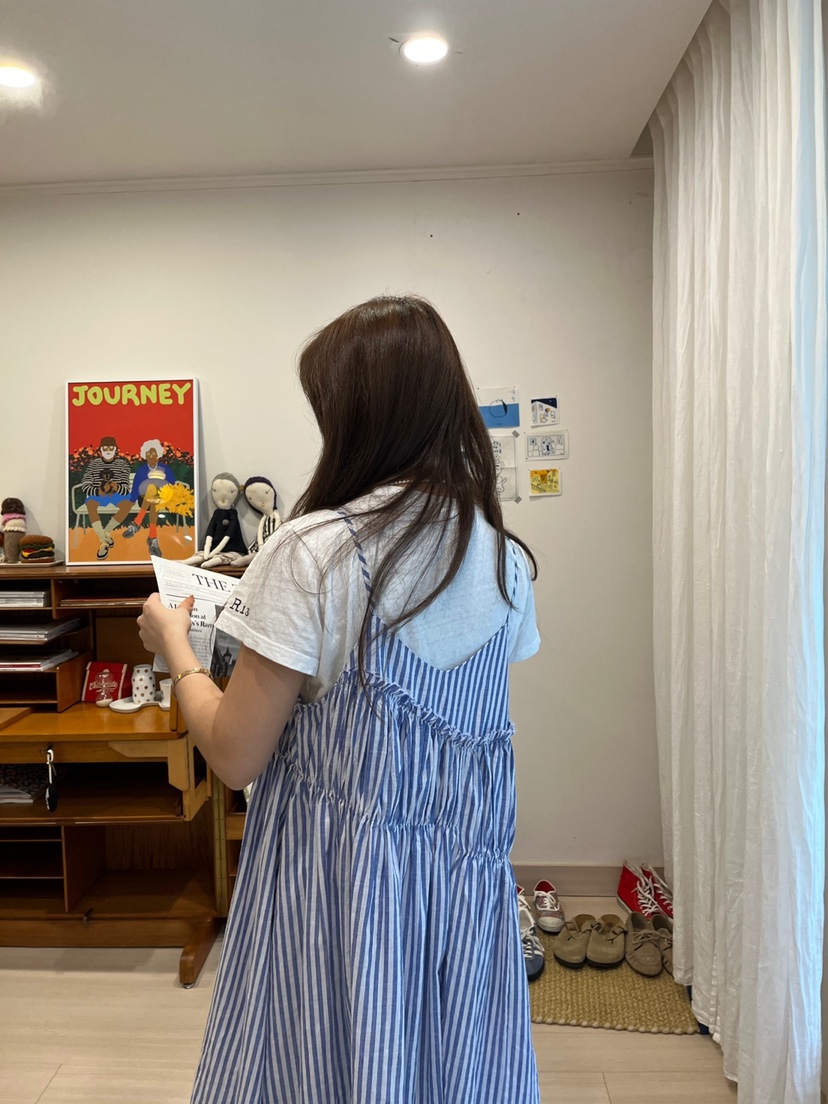 AT NOTE東大門實拍女士新款25春夏真品職業休閑連衣裙荷葉邊AT NOTE連衣裙