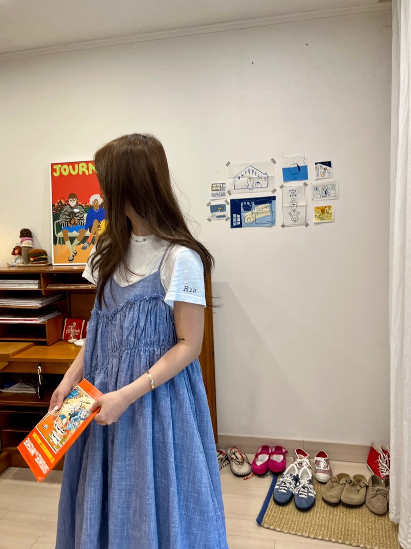 AT NOTE東大門實拍女士新款25春夏真品職業休閑連衣裙荷葉邊AT NOTE連衣裙
