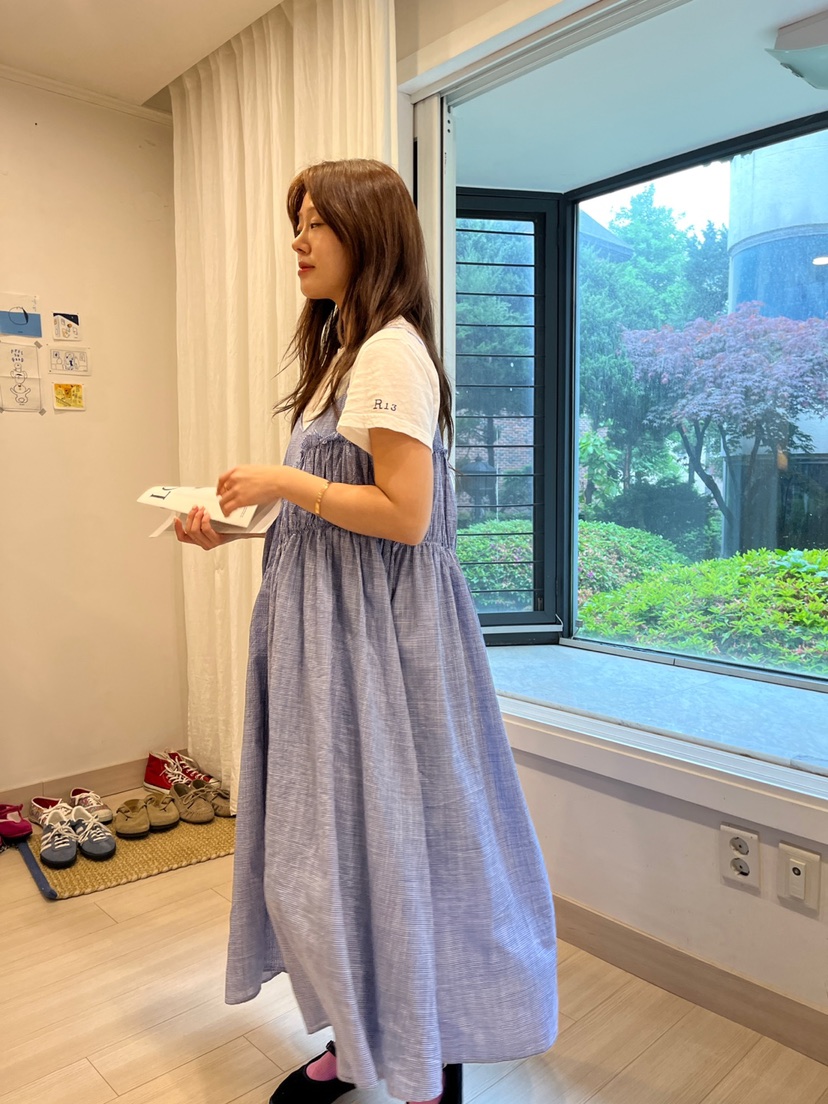 AT NOTE東大門實拍女士新款25春夏真品職業休閑連衣裙荷葉邊AT NOTE連衣裙