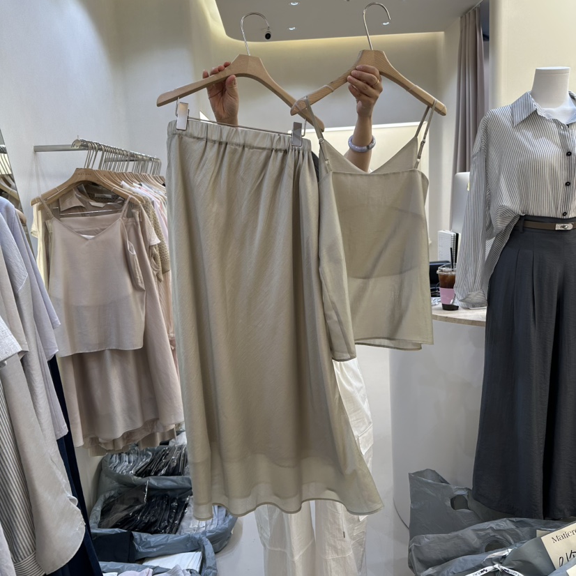 MATIERE韓國直郵女裝新品25春夏職業推薦休閑時尚真品熱賣長裙MATIERE長裙