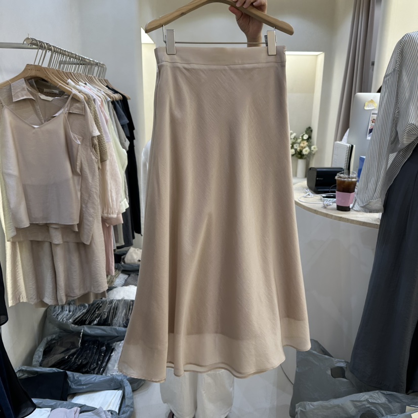 MATIERE韓國直郵女裝新品25春夏職業推薦休閑時尚真品熱賣長裙MATIERE長裙