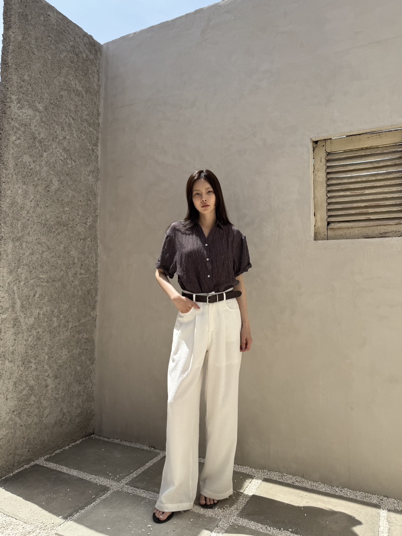 LIMLIMLIM韓國代購女士新品職業時尚熱賣人氣襯衫蕾絲衫亞麻布LIM LIM LIM襯衫/蕾絲衫