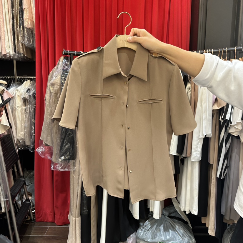 HERISH-HAUTE韓國直郵女士新品職業25春夏真品時尚襯衫蕾絲衫HERISH-HAUTE襯衫/蕾絲衫圖色4