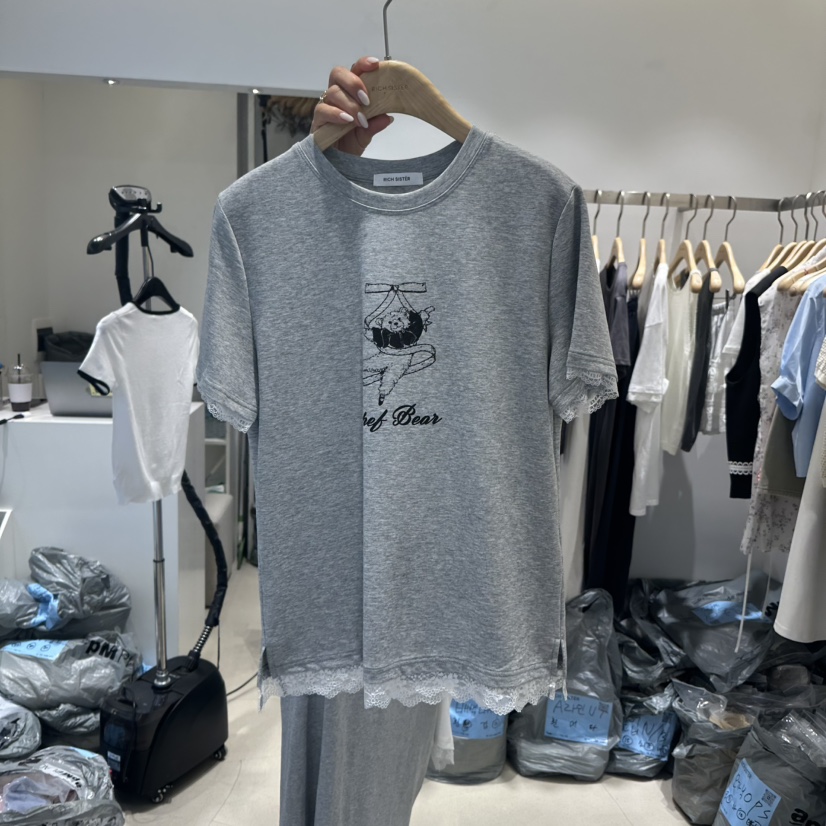 RICH SISTER東大門代購女裝新品25春夏熱賣真品職業推薦T恤RICH SISTERT恤