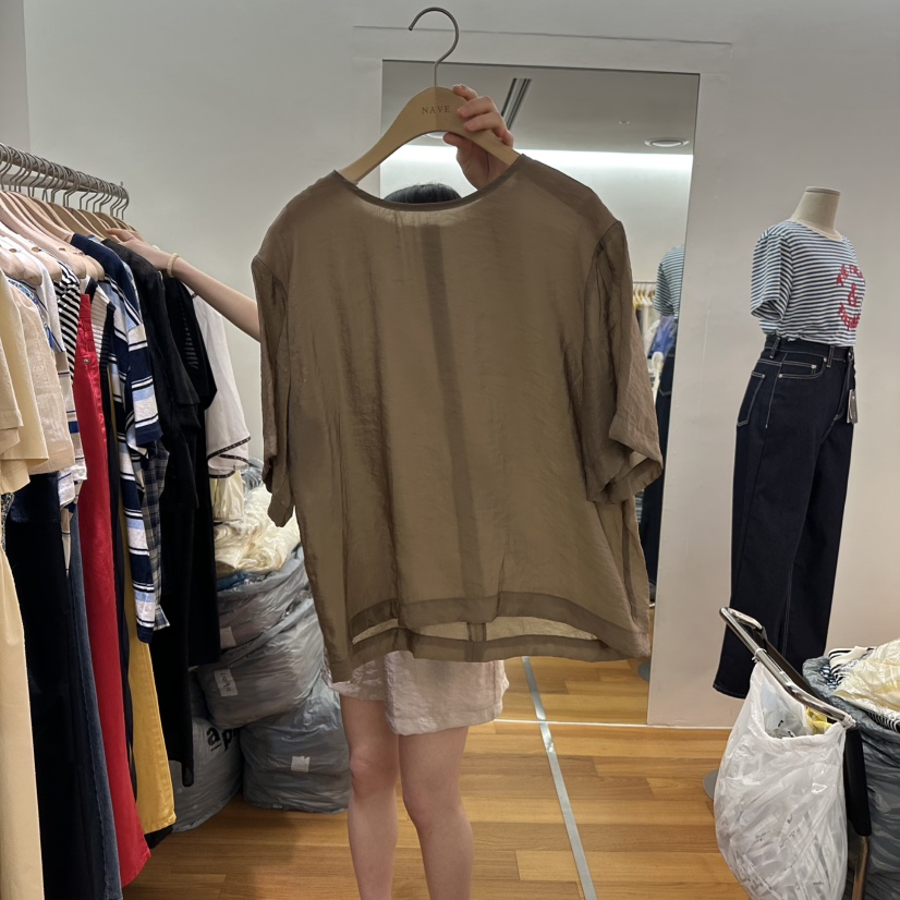 NAVE東大門直郵女士新品職業熱賣真品人氣時尚休閑襯衫蕾絲衫NAVE襯衫/蕾絲衫圖色2