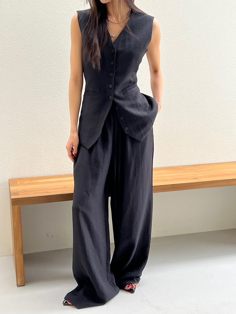SPECIAL東大門實拍女士新款休閑時尚人氣套裝兩件套套裝亞麻SPECIAL套裝