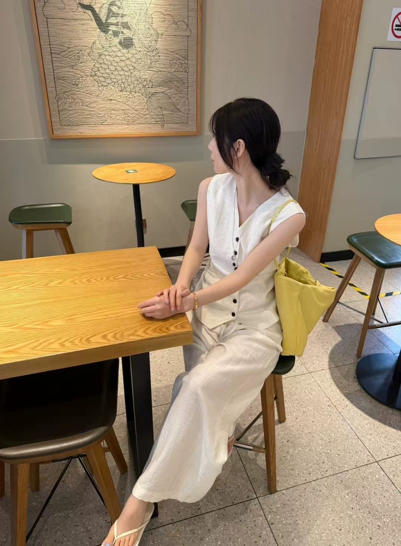 SPECIAL東大門實拍女士新款休閑時尚人氣套裝兩件套套裝亞麻SPECIAL套裝