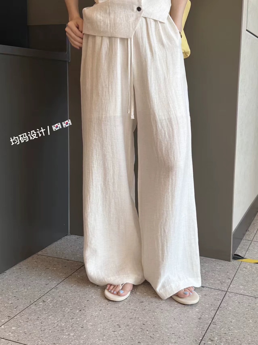 SPECIAL東大門實拍女士新款休閑時尚人氣套裝兩件套套裝亞麻SPECIAL套裝