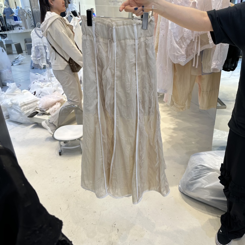 ECHOPARTY東大門代購女士新款推薦25春夏時尚休閑人氣熱賣長裙ECHOPARTY長裙圖色2