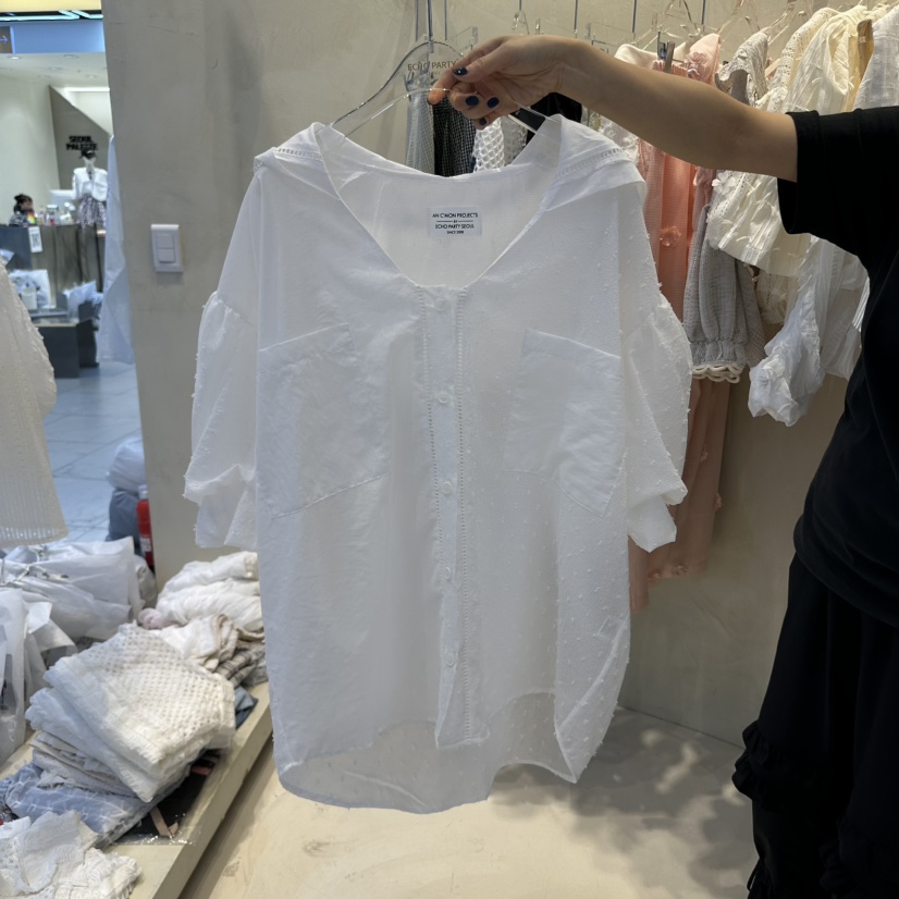 ECHOPARTY東大門實拍女士新款真品熱賣人氣襯衫蕾絲衫連帽衫ECHOPARTY襯衫/蕾絲衫圖色2